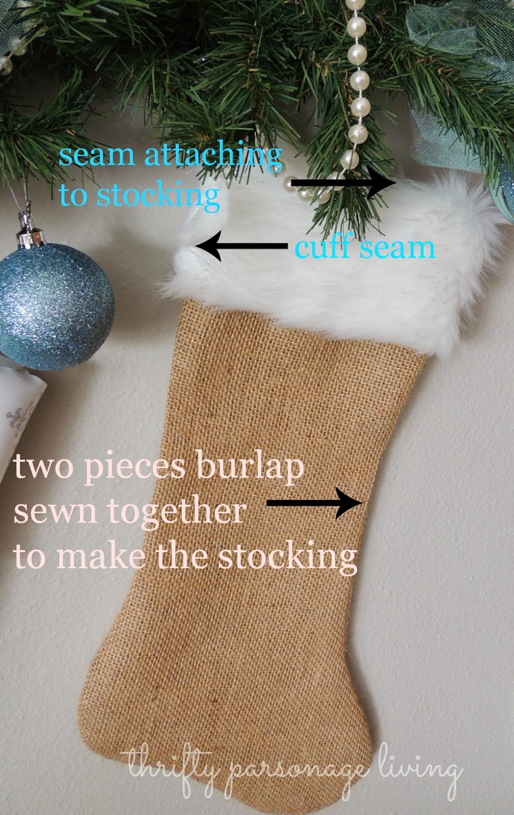 DIY Burlap Christmas Stockings But, I happened upon these burlap stockings, and decided I was going to adopt the burlap stocking idea. Mostly because I wanted more muted colors for the mantel this year.